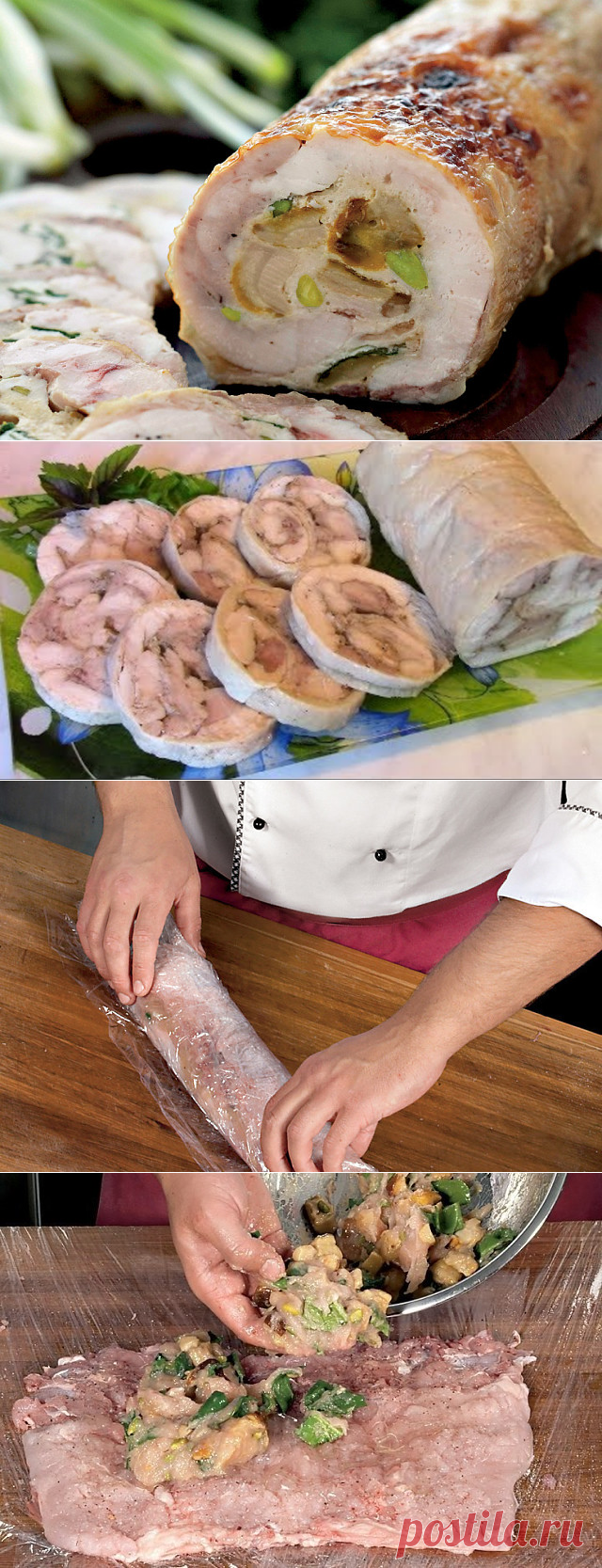 Мастер-класс. Готовим куриный рулет

Фаршированный куриный рулет – блюдо универсальное. Ароматные бутерброды на завтрак, холодная закуска на обед, пикантное горячее на ужин, да и на праздничном столе ему найдется достойное место.

Удалите кончики крыльев. Курицу положите грудкой вверх, проведите ножом параллельно килевой кости сначала с одной стороны, потом с другой и аккуратно отделите от грудки. Не повреждая кожу, подрежьте позвоночник, ребра и тазовые кости. Удалите хре...