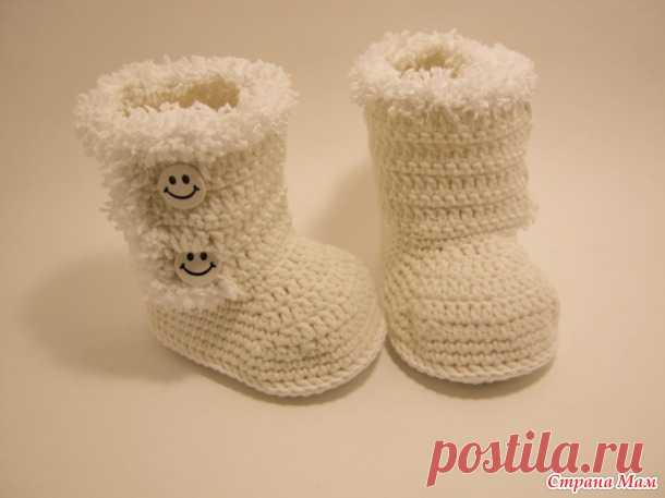 МК по вязанию сапожек-пинеток