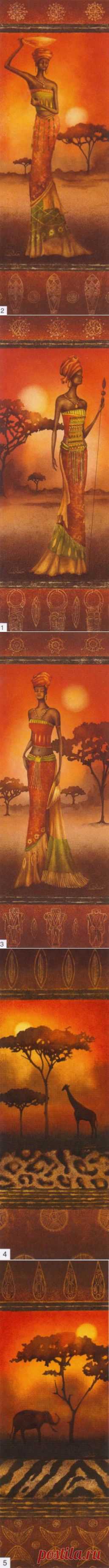 Картинки для декупажа. Узкие и длинные