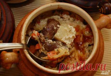 Куриные сердечки в горшочках - пошаговый кулинарный рецепт на Повар.ру