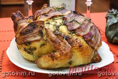 Курица в беконе. Рецепт с фото / Готовим.РУ