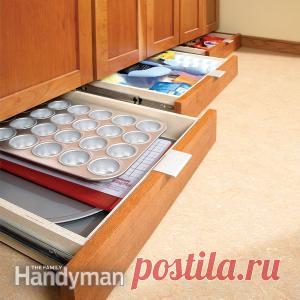 Как построить Under-кабинета и увеличить Ящики для хранения кухни | Семья Разнорабочий