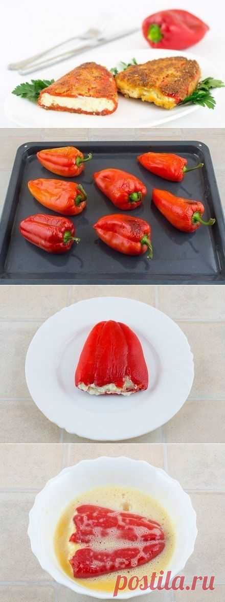 Перец, фаршированный брынзой («чушка бюрек»)