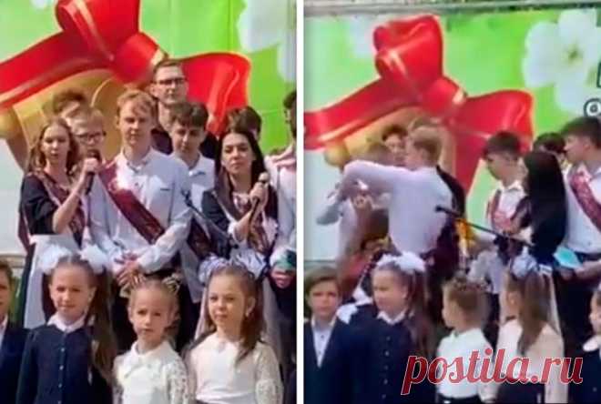Школьник напал с ножом на одноклассницу прямо во время последнего звонка