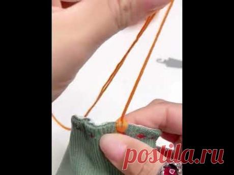 The sleeve length can be stitched like this