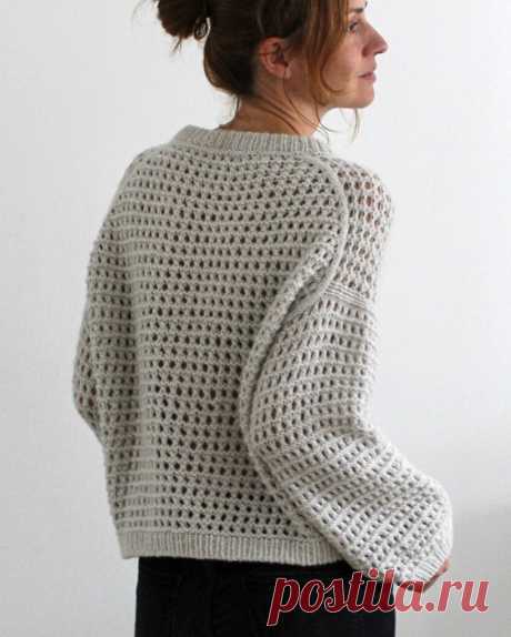 Стильный пуловер Mesh — HandMade