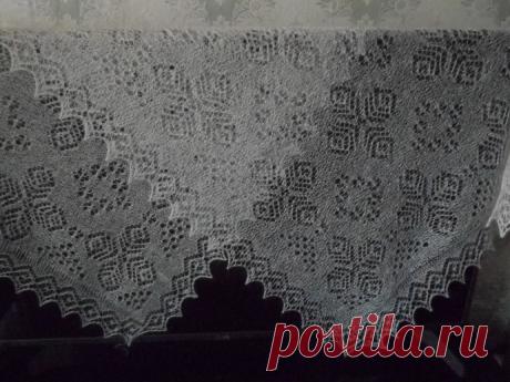 Ажурный палантин
