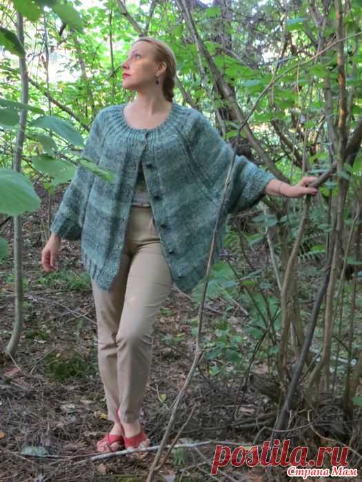 Жакет-пончо "Лесная Нимфа" - Вязание - Страна Мам