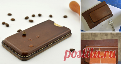 Мастер-класс по пошиву кожаного чехла для телефона (Iphone SE) В данном мастер-классе хотел бы рассказать и показать, как отформовать и сшить кожаный чехол для телефона (на примере Iphone SE). Для пошива нам понадобится следующий инструмент и материал: - натуральная кожа, я в данном мк использовал шорную кожу толщиной 3мм; - матрица телефона; - клей, я использовал sar306; - нитки, я использовал нить dafna 1мм; - шорные иглы; - киянка резиновая; - нож&hellip;