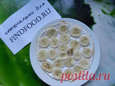 Банановый блинный торт рецепт с фото