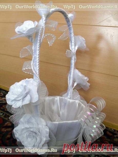 Мастер класс свадебная корзинка своими руками. | Затейник - мир игр и увлечений.