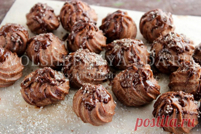 Шоколадные профитроли, рецепт с пошаговыми фото | Волшебная Eда.ру