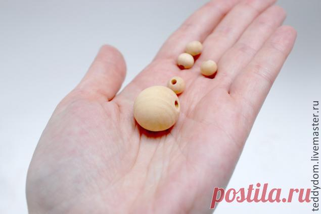 Бусины деревянные без покраски – купить в интернет-магазине на Ярмарке Мастеров с доставкой