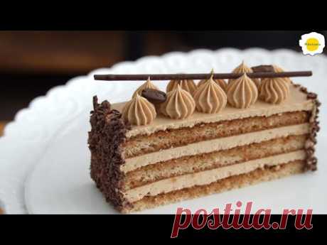 Карамельный кофейно-масляный торт