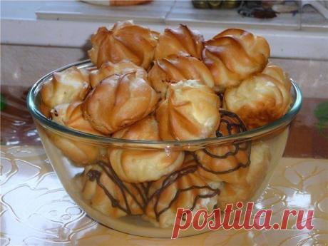 Профитроли с заварным кремом | Готовим вместе