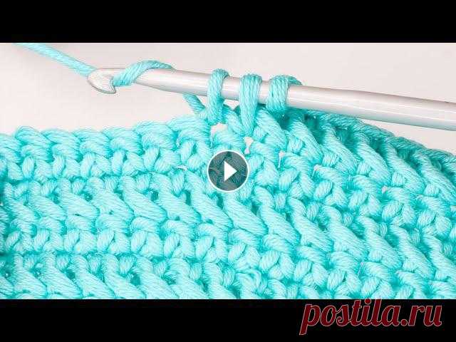 УЗОР ДЛЯ Ленивых! Ленивый Паркет/Ёлочка. Вязание крючкомПредлагаю связать красивый и плотный узор крючком, который подойдет для вязаных ковров, сумоче...