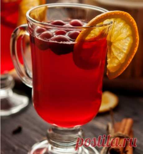 Горячий клюквенный чай. Пошаговый рецепт с фото на Gastronom.ru-вода - 0,5 л
клюква - 200 г
сахар - 200 г
сок - 1 апельсина
корица
гвоздика - 8 бутонов
крепкий чай