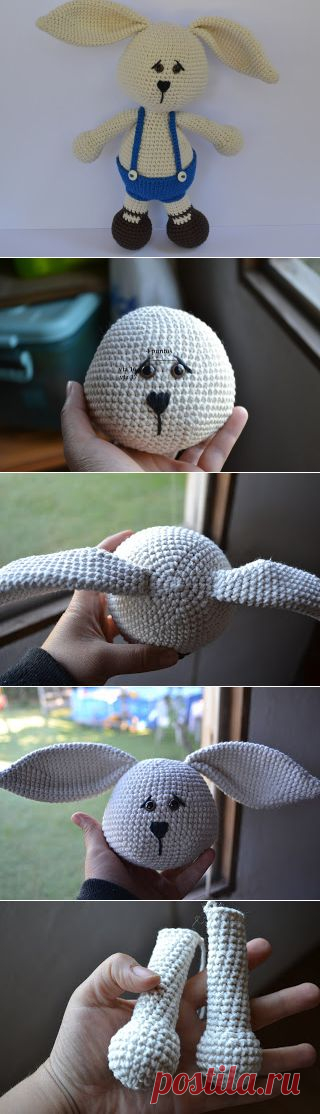 Это Amigurumi мир: Бесплатный шаблон Кролик ... !!!!
