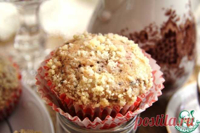 Клубничные маффины с шоколадом Кулинарный рецепт