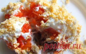 Мимоза с горбушей / Рыбные салаты / TVCook: пошаговые рецепты c фото