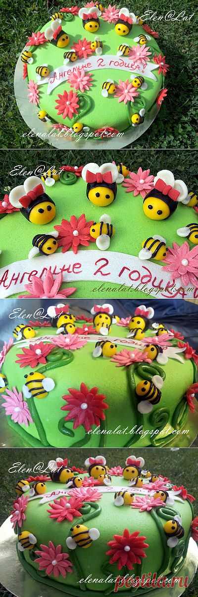 Sweet and not Sweet: Торт "Пчелки" МК по украшению