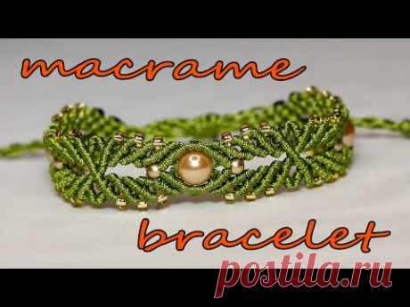БРАСЛЕТ МАКРАМЕ. MACRAME BRACELET.