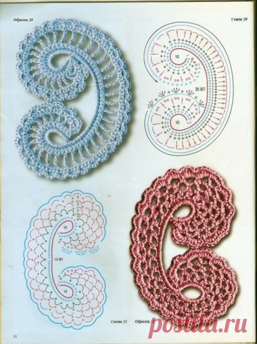 Вяжем крючком ирландские мотивы