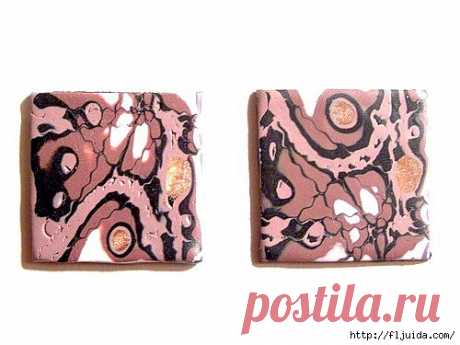 Техника в полимерной глине - мокуме гане..