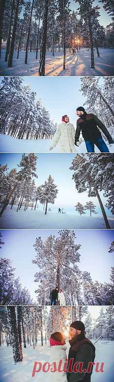 Зачарованный зимний лес: love-story Наташи и Карлена - WeddyWood