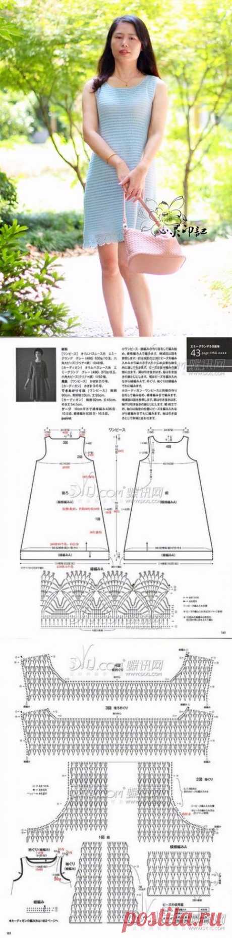 Вязаные платья крючком со схемами. Красивое платье крючком | Лаборатория домашнего хозяйства