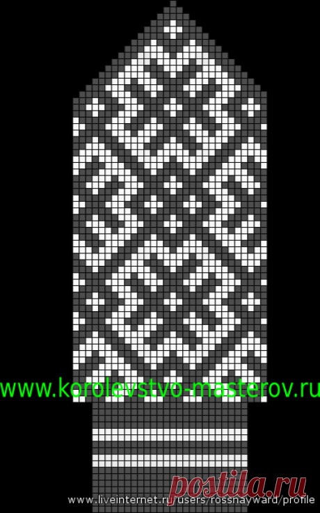 Жаккардовые узоры для рукавиц