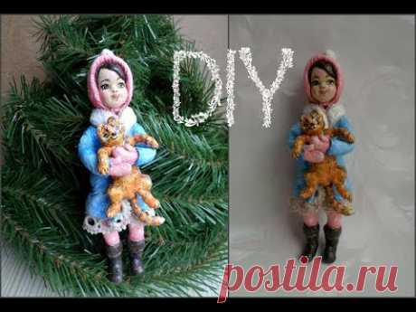 Кукла из ваты-часть 1 ❄🎄 🎅 Мастер-класс