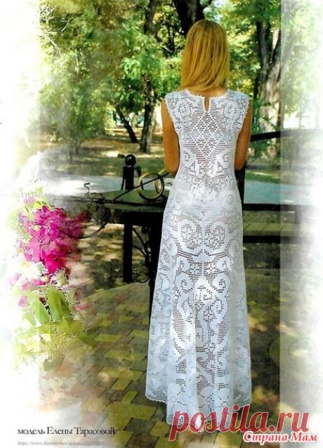 Платье в филейной технике - Все в ажуре... (вязание крючком) - Страна Мам