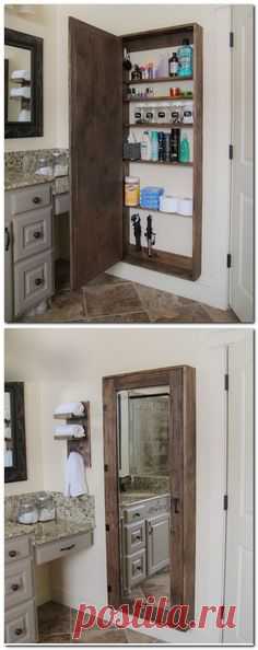 Pallet Projects : Mirrored Medicine Cabinet Made From…