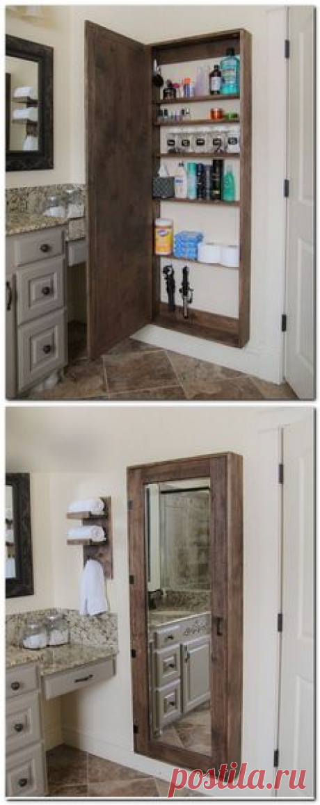 Pallet Projects : Mirrored Medicine Cabinet Made From…