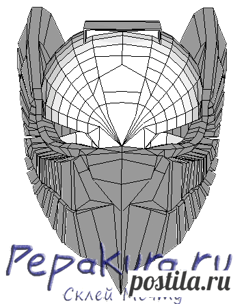 Шлем космодесантника Аквила из бумаги | Pepakura