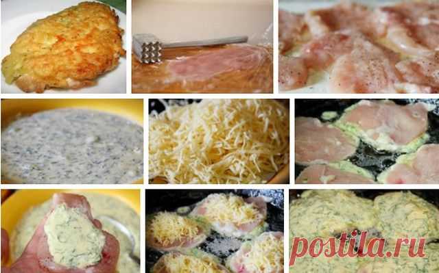 Кулинарные Рецепты: Куриные отбивные с сыром