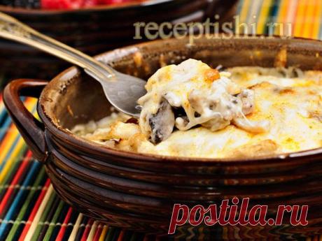 Жюльен с курицей и грибами | Кулинарные рецепты с фото на Рецептыши.ру