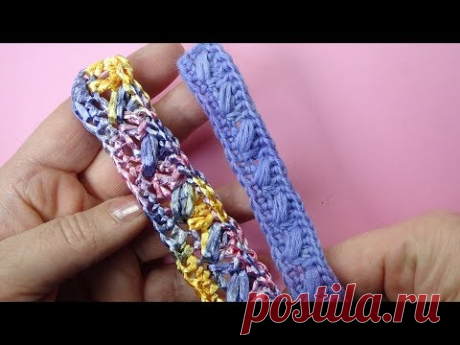 Как вязать ремешок для сумки? Как вязать пояс?