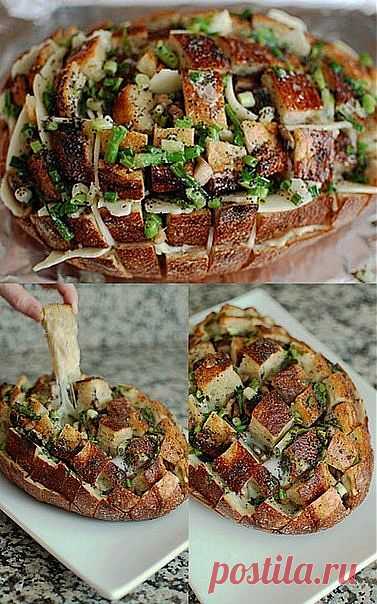 Как приготовить блюдо "разваливающийся хлеб с сыром и грибами" - рецепт, ингридиенты и фотографии | sloosh