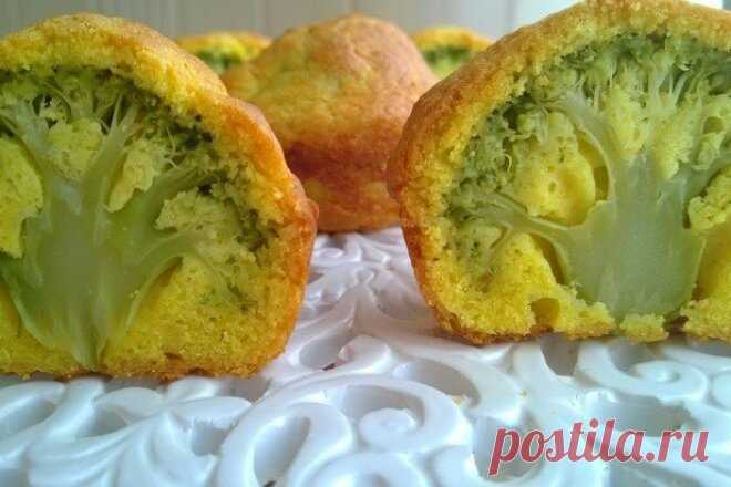 Маффины с брокколи в духовке