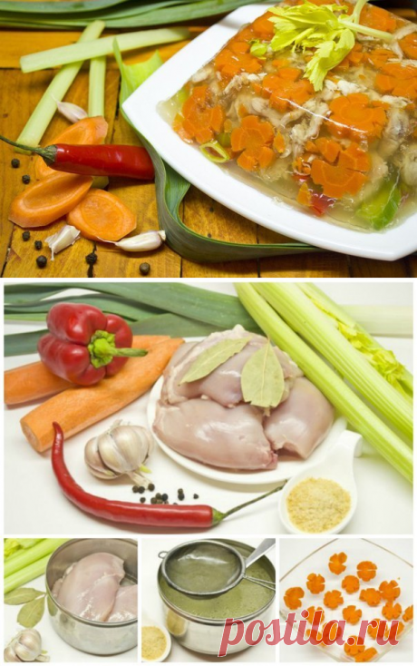 Взрывоопасно вкусно: Заливное из курицы - нежно и сочно!