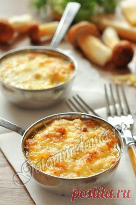 Рецепт: Жюльен из курицы с грибами