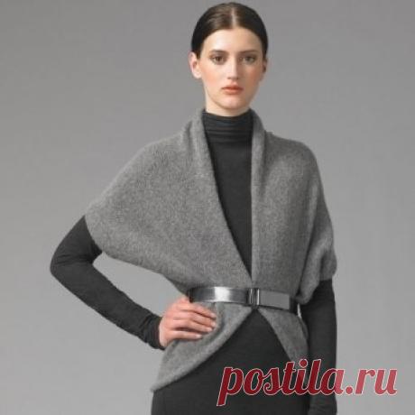 Накидка-пальто своими руками за полчаса! » Женский Мир