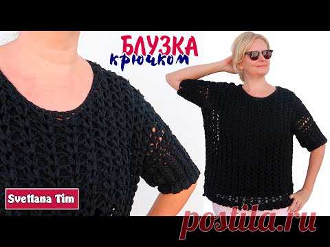 Как связать / Блузка узором 