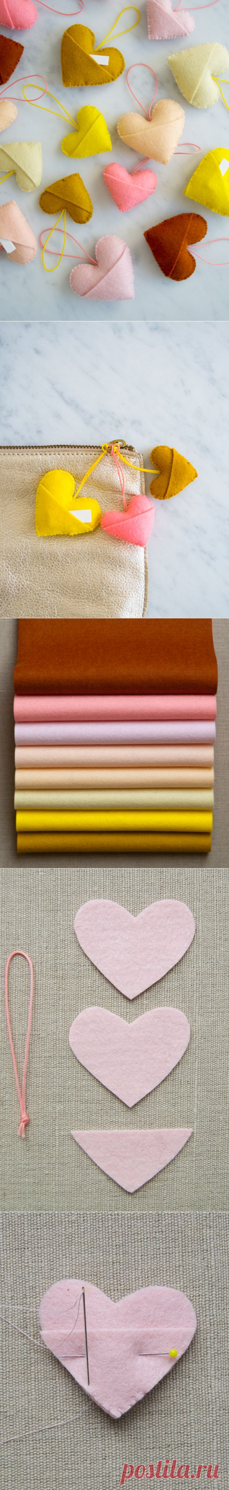 Брелки-сердечки | lazybee.ru