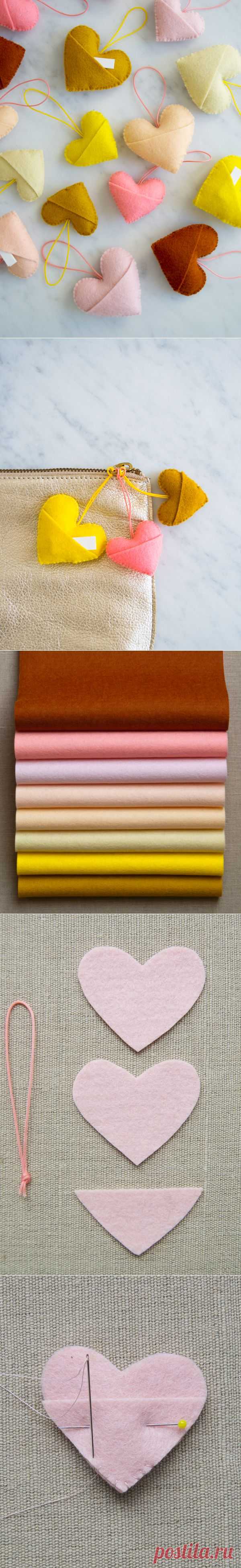 Брелки-сердечки | lazybee.ru