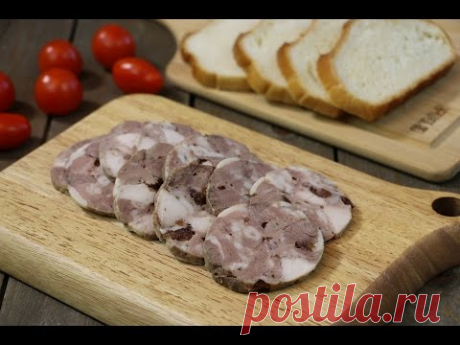Домашняя ветчина колбаса очень простой рецепт