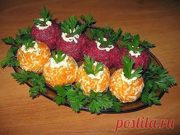 Овощные закусочные шарики.