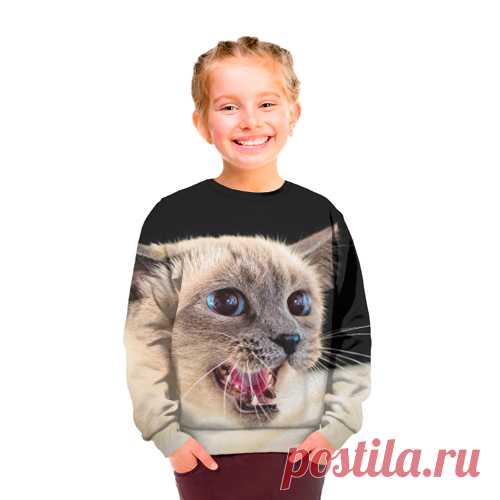 Кот - Детский свитшот 3D за 2105 рублей